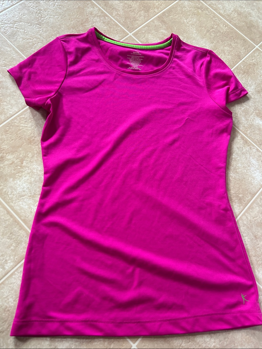 Danskin Now Women's Fuchsia Short-Sleeve Performance Tee